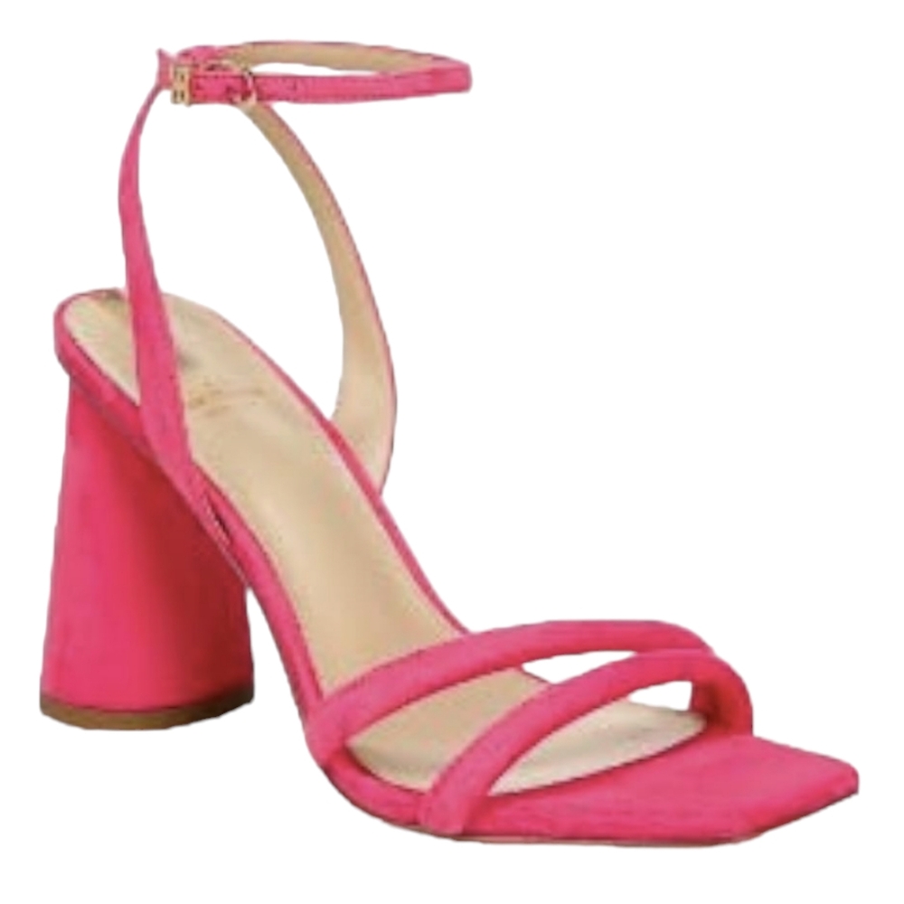 Sam Edelman Dahlia Pink Suede Kit Slingback Block Heel‎ Sandal💞